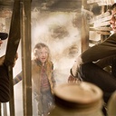 Steven Spielberg, Dakota Fanning et Tom Cruise dans War of the Worlds