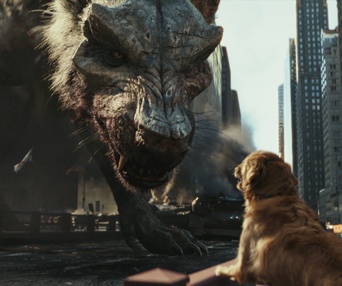 Une scène du film Rampage