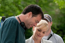 Sur le plateau du film What's Your Number?