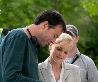 Sur le plateau du film What's Your Number?