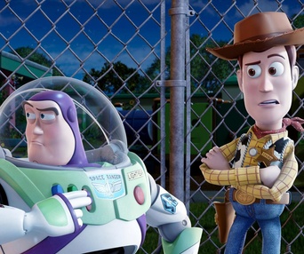 Une scène du film Toy Story 3