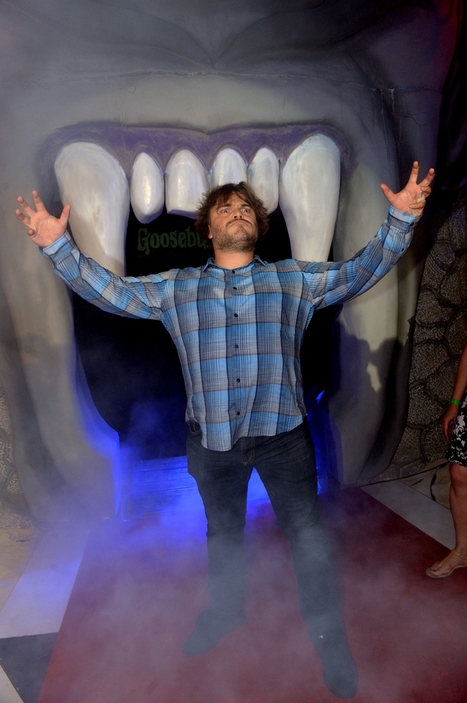 Séance photo avec les acteurs de Goosebumps