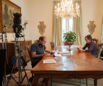 Sur le plateau du film The Best of Me