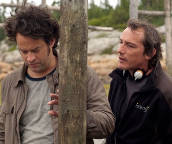 Sur le plateau du film Route 132