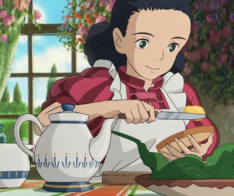 Une scène du film The Boy and the Heron