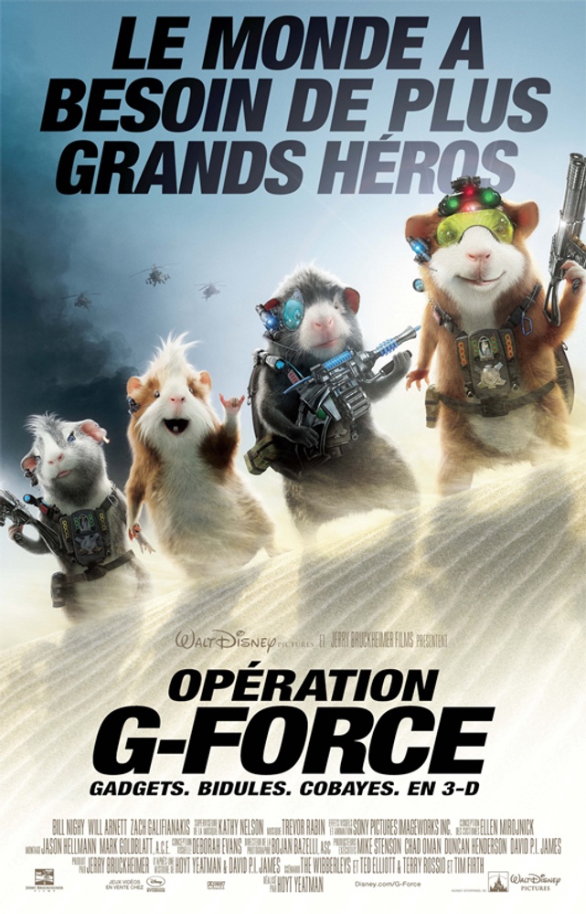 Galerie - Affiche en français du film Opération : G-Force