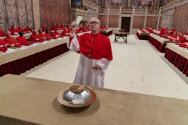 Une scène du film The Two Popes Une scène du film The Two Popes