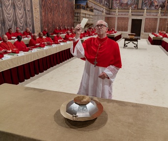 Une scène du film The Two Popes