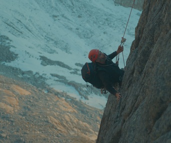 Une scène du film La montagne