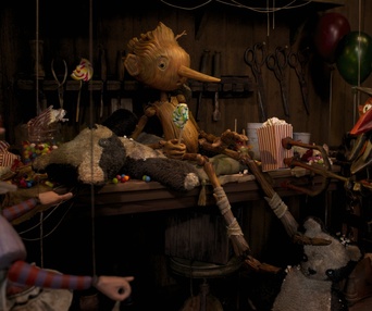 Une scène du film Guillermo del Toro's Pinocchio