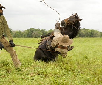 Une scène du film Django Unchained