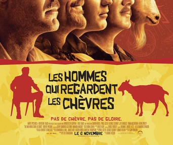 Affiche du film Les hommes qui regardent les chèvres