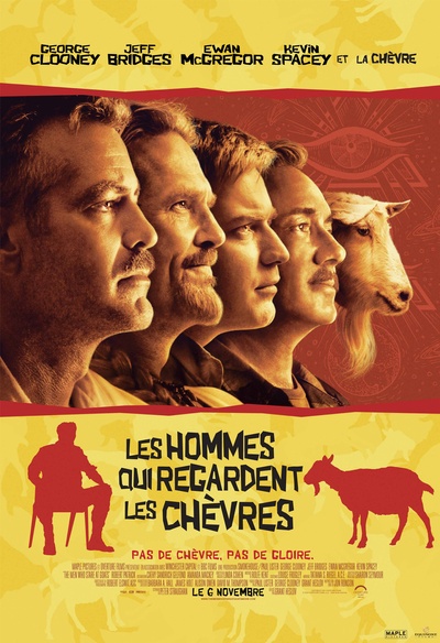 Affiche du film Les hommes qui regardent les chèvres