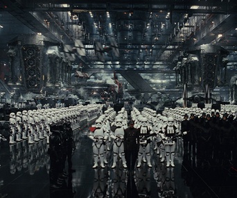 Une scène du film Star Wars: The Last Jedi