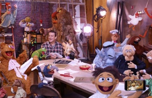 Une scène du film The Muppets
