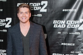 Sur le tapis rouge du film Bon Cop Bad Cop 2