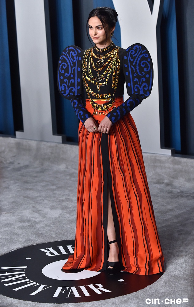 Sur le tapis rouge du party Vanity Fair des Oscars 2020