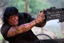 Une scène du film Rambo Une scène du film Rambo