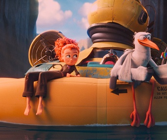 Une scène du film Storks