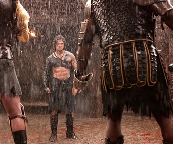 Une scène du film Pompeii