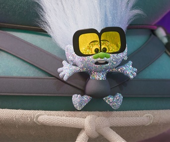 Une scène du film Trolls Band Together