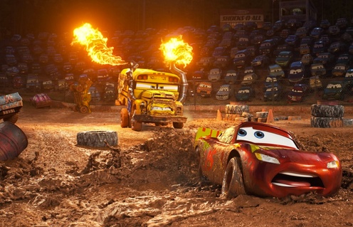 Une scène du film Cars 3