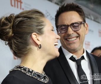 Sur le tapis rouge du film The Judge au TIFF