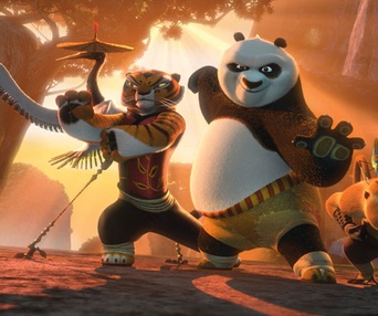 Une scène du film Kung Fu Panda: The Kaboom of Doom
