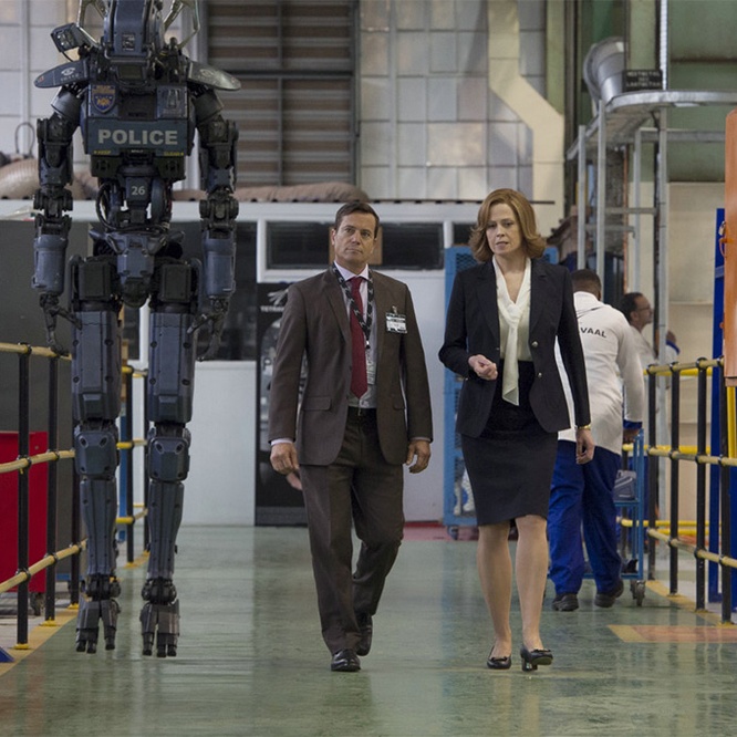 Une scène du film <em>Chappie</em>