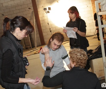 Sur le plateau de L'affaire Dumont