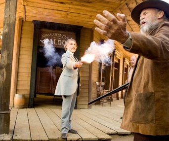 Une scène du film Django Unchained