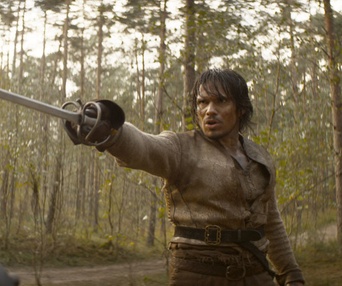 Une scène du film Les Trois Mousquetaires: D'Artagnan