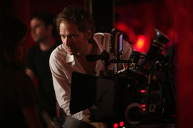 Sur le plateau du film Bus Palladium