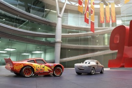 Une scène du film Cars 3 Une scène du film Cars 3