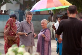 Sur le plateau du film The Best Exotic Marigold Hotel Sur le plateau du film The Best Exotic Marigold Hotel