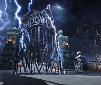 Une scène du film The Addams Family