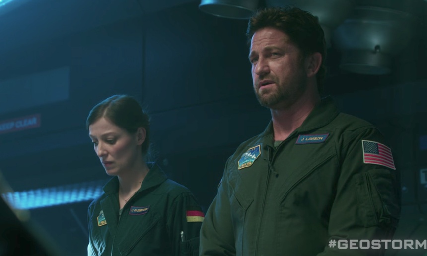 Une bande-annonce surréaliste pour le film Geostorm avec Gerard Butler
