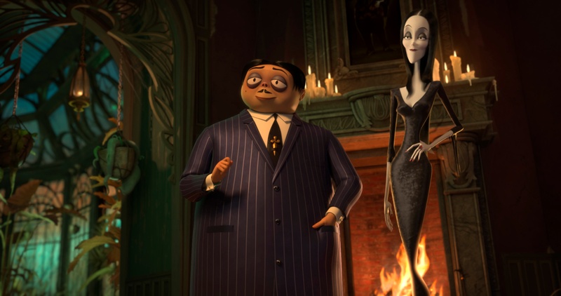 Une scène du film The Addams Family
