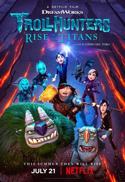Affiche du film Trollhunters: Rise of the Titans