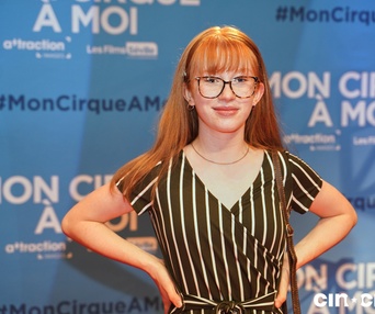 Sur le tapis rouge du film Mon cirque à moi