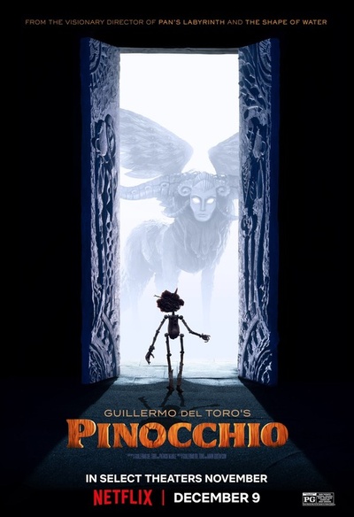 Affiche du film Guillermo del Toro's Pinocchio
