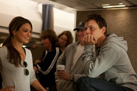 Sur le plateau du film Friends with Benefits Sur le plateau du film Friends with Benefits
