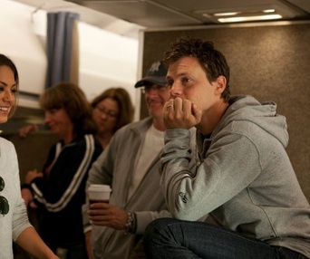 Sur le plateau du film Friends with Benefits