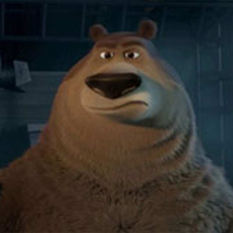 Boog l'ours et Elliot le cerf dans Les rebelles de la forêt