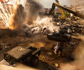 Une scène du film Transformers: The Last Knight