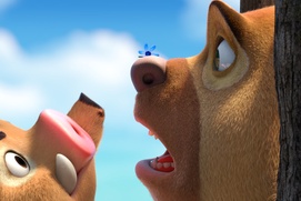 Une scène du film Les ours Boonie : L'aventure préhistorique
