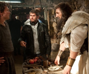 Sur le plateau du film Wrath of the Titans