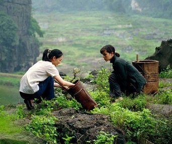 Scène du film Les filles du botaniste