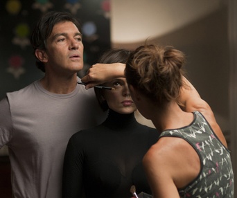 Sur le plateau du film The Skin I Live In