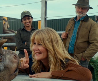 Une scène du film Jurassic World: Dominion